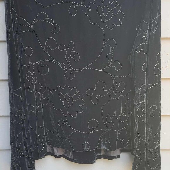 Susan Bristol Vintage Velvet Black Beaded Jacket NWT! NEW! IN BAG. Size 8 - Picture 7 of 13